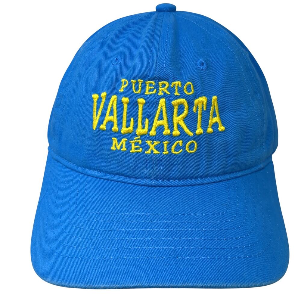 Puerto Vallarta Mexico Slideback Baseball Hat Blue One Size Explosion Caps